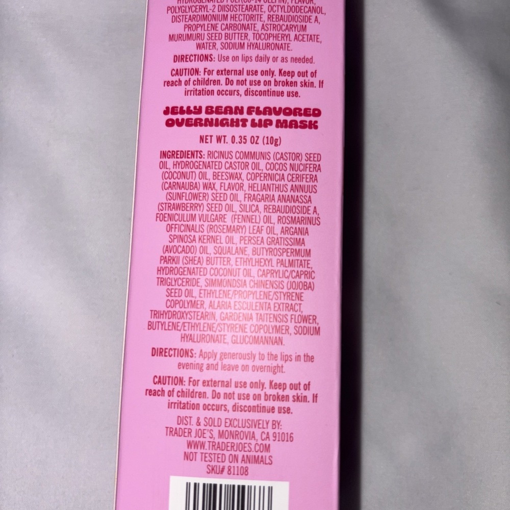 Trader Joe's Jelly Bean‎ Flavored Lip Duo Lip Balm Butter Overnight Mask 2026 - Picture 9 of 9